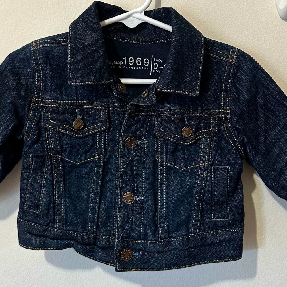 Baby Gap denim jacket size 0-6 month dark blue